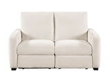 Vera Beige Power Double Reclining Loveseat by Homelegance at Eve Furniture