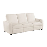 Vera Beige Power Double Reclining Sofa and Loveseat by Homelegance at Eve Furniture
