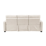 Vera Beige Power Double Reclining Sofa and Loveseat by Homelegance at Eve Furniture