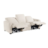 Vera Beige Power Double Reclining Sofa by Homelegance at Eve Furniture