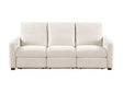 Vera Beige Power Double Reclining Sofa by Homelegance at Eve Furniture