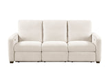 Vera Beige Power Double Reclining Sofa by Homelegance at Eve Furniture