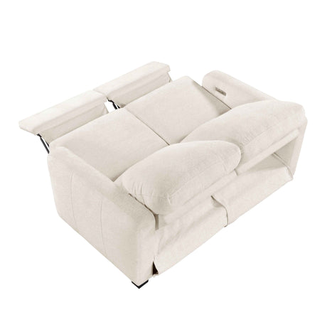 Vera Beige Power Reclining Living Room Set by Homelegance at Eve Furniture