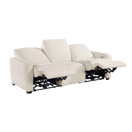 Vera Beige Power Reclining Living Room Set by Homelegance at Eve Furniture