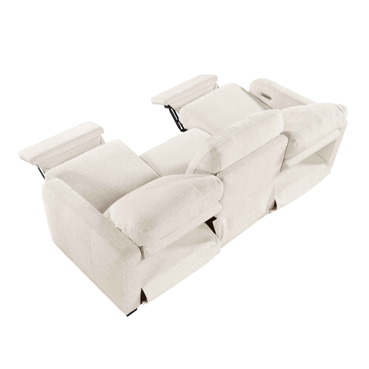 Vera Beige Power Reclining Living Room Set by Homelegance at Eve Furniture