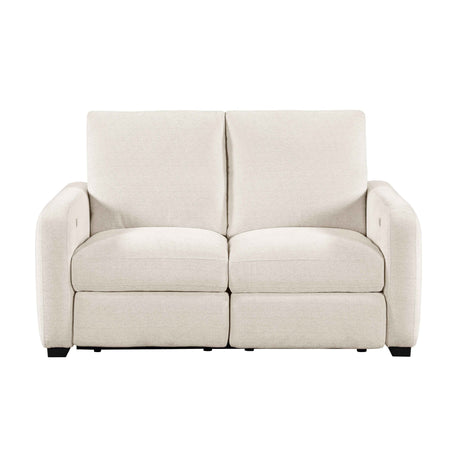 Vera Beige Power Reclining Living Room Set by Homelegance at Eve Furniture