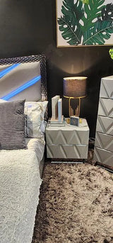 Vera Grey Platform Bedroom Set by New Era Innovations at Eve Furniture