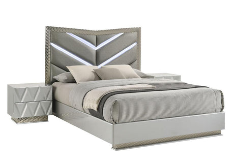 Vera Grey Platform Bedroom Set by New Era Innovations at Eve Furniture