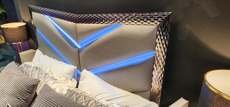 Vera Grey Platform Bedroom Set by New Era Innovations at Eve Furniture