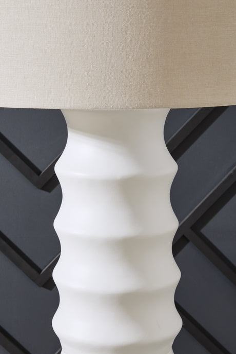 Veraleigh White Floor Lamp by Ashley at Eve Furniture