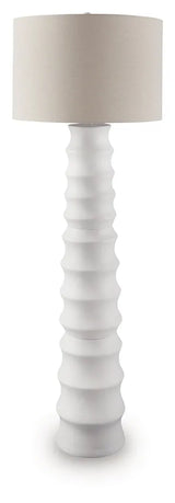Veraleigh White Floor Lamp by Ashley at Eve Furniture