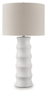 Veraleigh White Table Lamp by Ashley at Eve Furniture