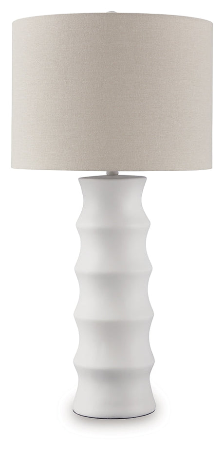 Veraleigh White Table Lamp by Ashley at Eve Furniture