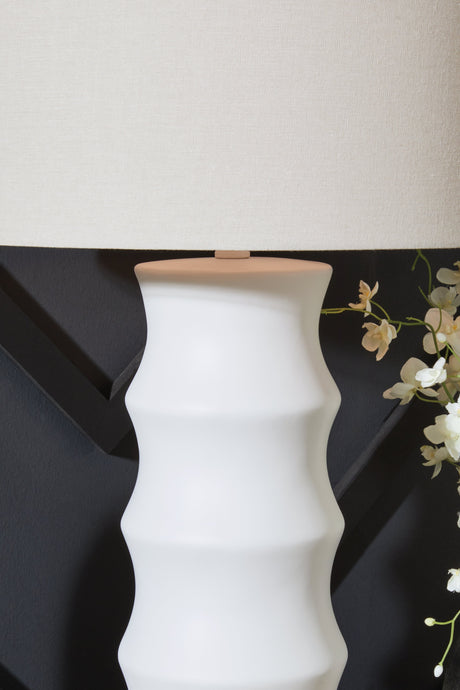 Veraleigh White Table Lamp by Ashley at Eve Furniture