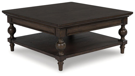 Veramond Dark Brown Coffee Table by Ashley at Eve Furniture