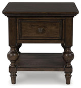 Veramond Dark Brown End Table by Ashley at Eve Furniture
