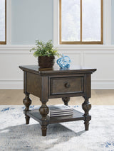 Veramond Dark Brown End Table by Ashley at Eve Furniture