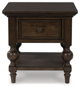 Veramond Dark Brown End Table