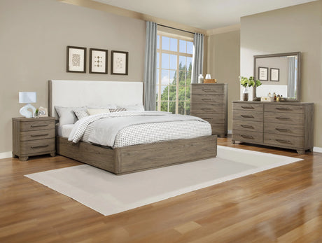 Veranda Brown King Panel Bed by Crown Mark at Eve Furniture