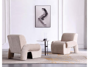 Verandah Accent Chairs in Beige (set of 2) by Manhattan Comfort at Eve Furniture