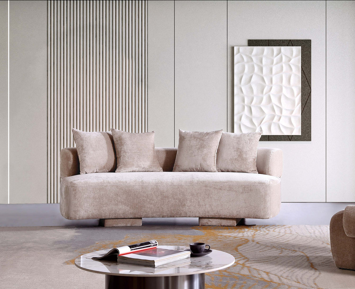 Verandah Sofa in Beige by Manhattan Comfort at Eve Furniture