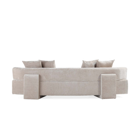 Verandah XL Sofa in Beige by Manhattan Comfort at Eve Furniture