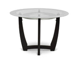 Verano 5 Piece Set(Glass Top Table & 4 Black Side Chairs)