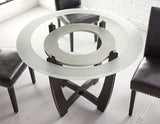 Verano Black Glass Top Dining Room Set by Steve Silver at Eve Furniture