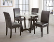 Verano Black Glass Top Dining Room Set by Steve Silver at Eve Furniture