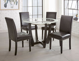 Verano Black Glass Top Dining Room Set by Steve Silver at Eve Furniture