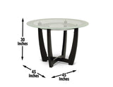 Verano 45 inch Glass Top Table by Steve Silver at Eve Furniture