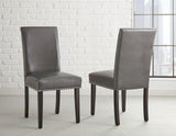 Verano Black PU Side Chair, Set of 2 by Steve Silver at Eve Furniture