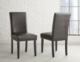 Verano Black PU Side Chair, Set of 2 by Steve Silver at Eve Furniture