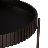 Verbania 29" Nesting Tray Tables in Matte Black by Home Trends & Design at Eve Furniture