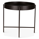 Verbania 29" Nesting Tray Tables in Matte Black by Home Trends & Design at Eve Furniture