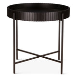 Verbania 29" Nesting Tray Tables in Matte Black by Home Trends & Design at Eve Furniture