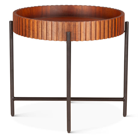 Verbania 29" Nesting Tray Tables in Pecan Brown by Home Trends & Design at Eve Furniture