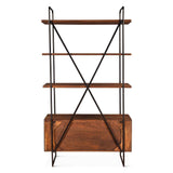 Verbania 46" Bookshelf in Pecan Brown by Home Trends & Design at Eve Furniture