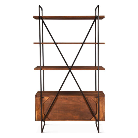 Verbania 46" Bookshelf in Pecan Brown by Home Trends & Design at Eve Furniture