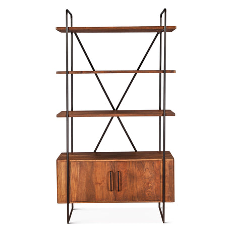Verbania 46" Bookshelf in Pecan Brown by Home Trends & Design at Eve Furniture