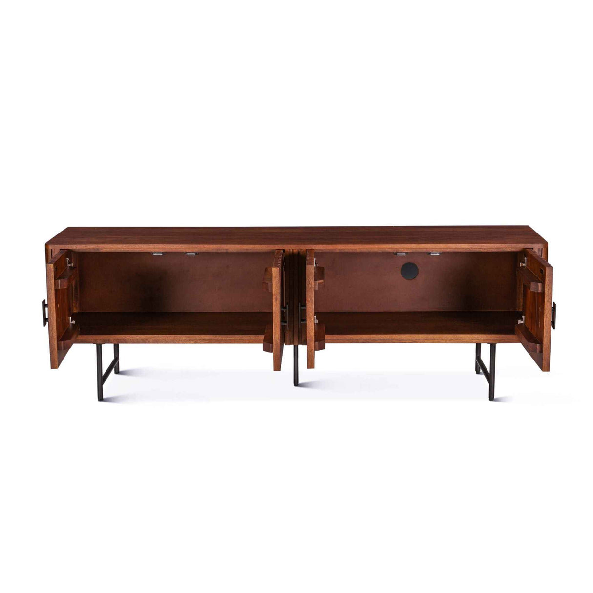 Verbania 67" Media Cabinet in Pecan Brown by Home Trends & Design at Eve Furniture