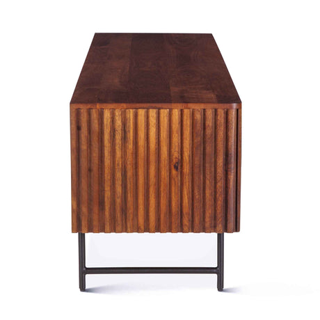 Verbania 67" Media Cabinet in Pecan Brown by Home Trends & Design at Eve Furniture