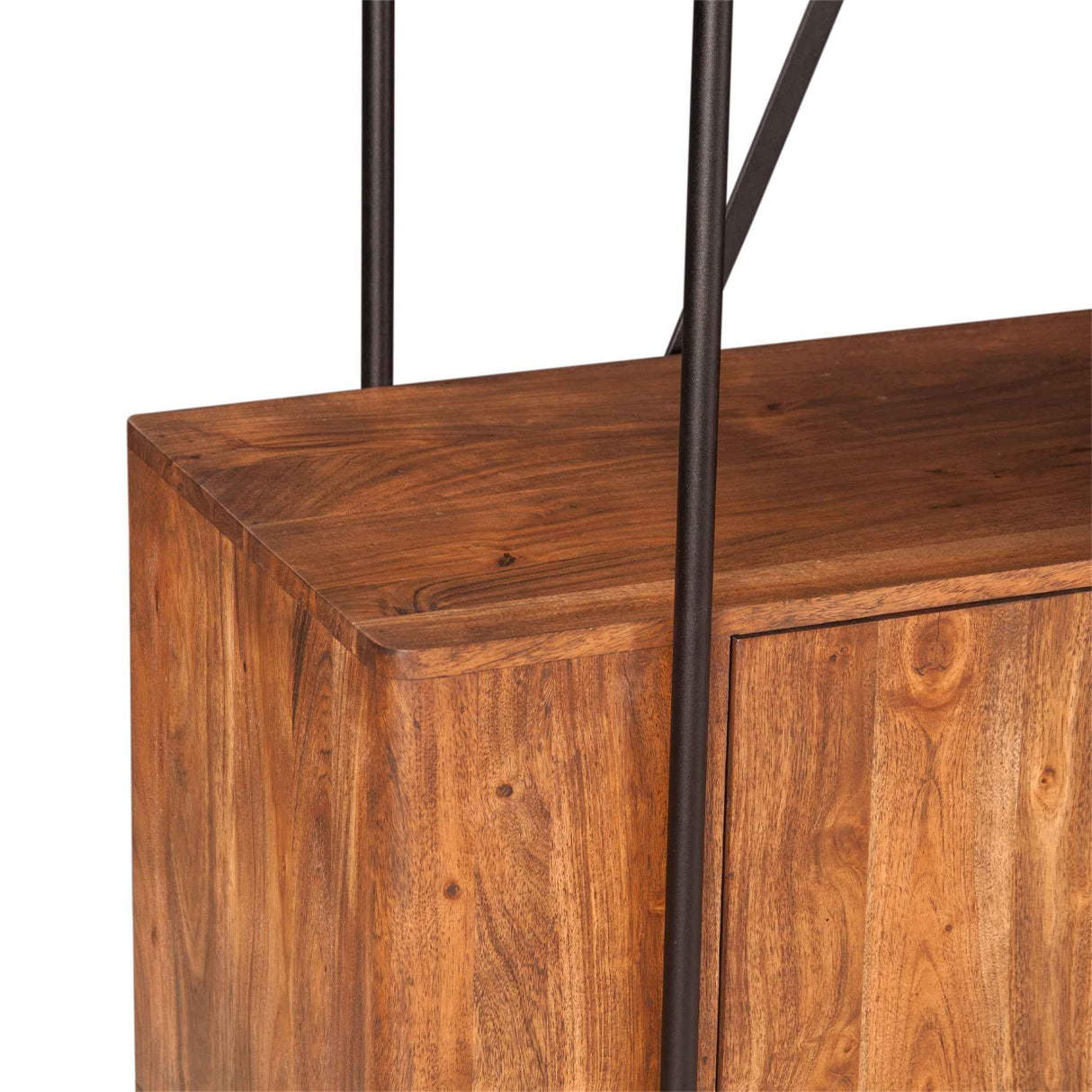 Verbania 75" Bookshelf in Pecan Brown Acacia Wood by Home Trends & Design at Eve Furniture