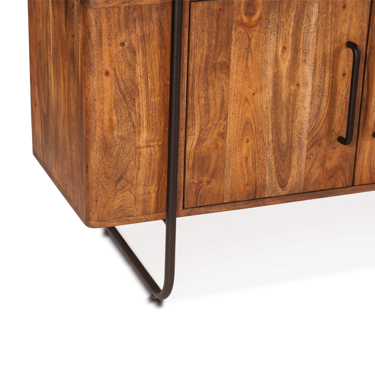 Verbania 75" Bookshelf in Pecan Brown Acacia Wood by Home Trends & Design at Eve Furniture