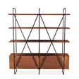 Verbania 75" Bookshelf in Pecan Brown Acacia Wood by Home Trends & Design at Eve Furniture