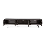Verbania 98" Media Cabinet in Matte Black by Home Trends & Design at Eve Furniture