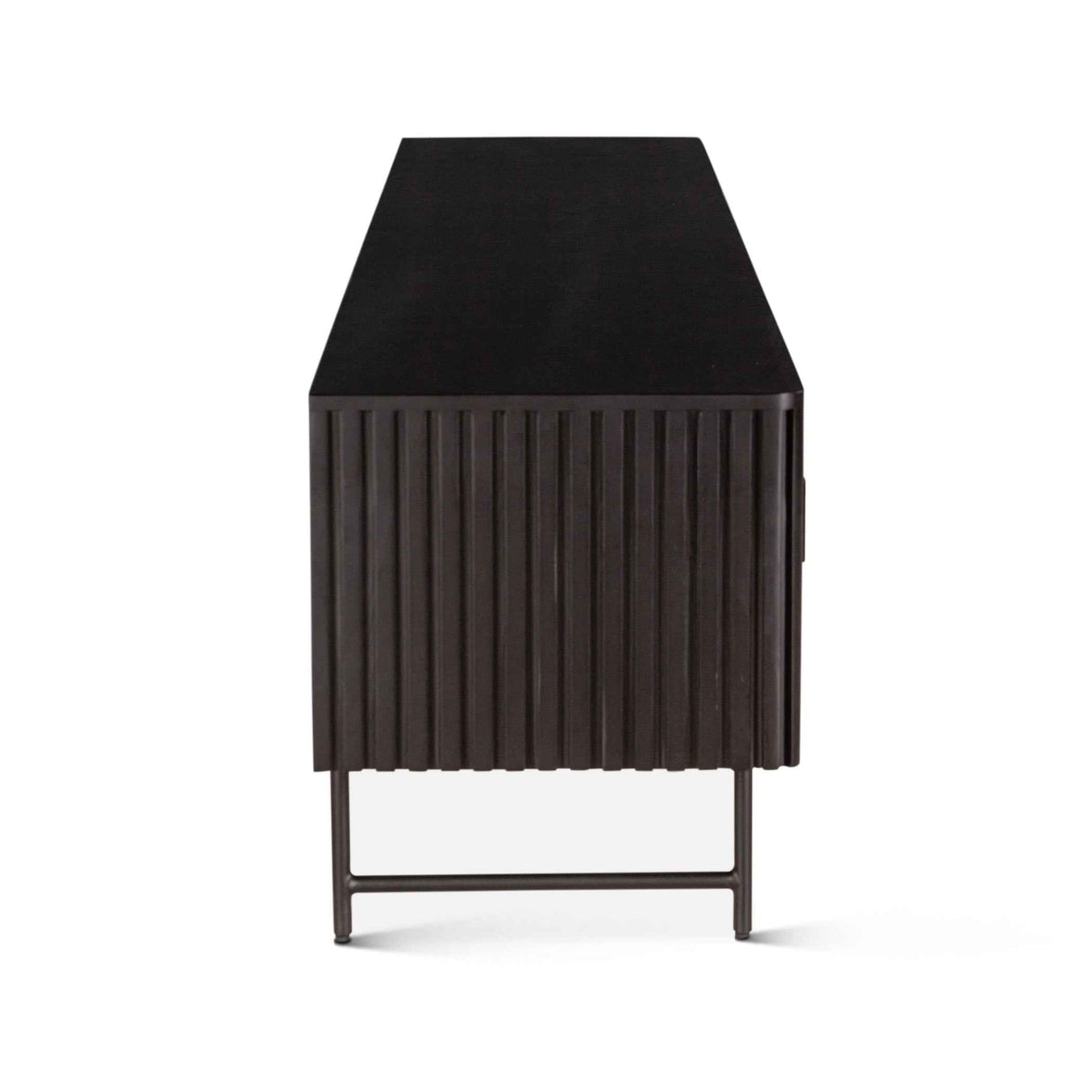 Verbania 98" Media Cabinet in Matte Black by Home Trends & Design at Eve Furniture