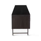 Verbania 98" Media Cabinet in Matte Black by Home Trends & Design at Eve Furniture