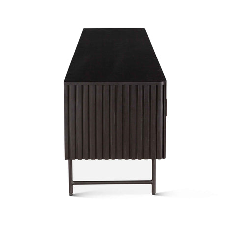 Verbania 98" Media Cabinet in Matte Black by Home Trends & Design at Eve Furniture