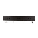 Verbania 98" Media Cabinet in Matte Black by Home Trends & Design at Eve Furniture